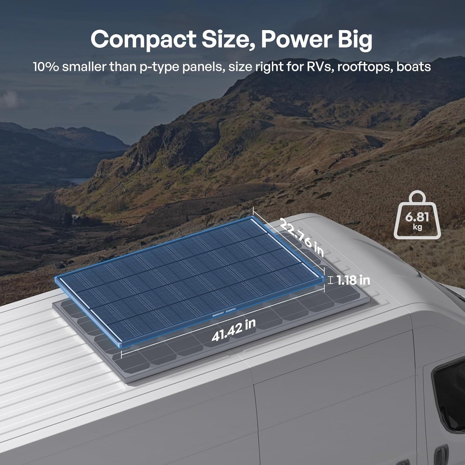 Lightweight 120W Solar Panel for Easy Installation – Perfect for Farm & Home Use