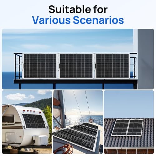 Waterproof Monocrystalline Lightweight Solar Panel 2pcs 130 Watt (260W) 2*130W