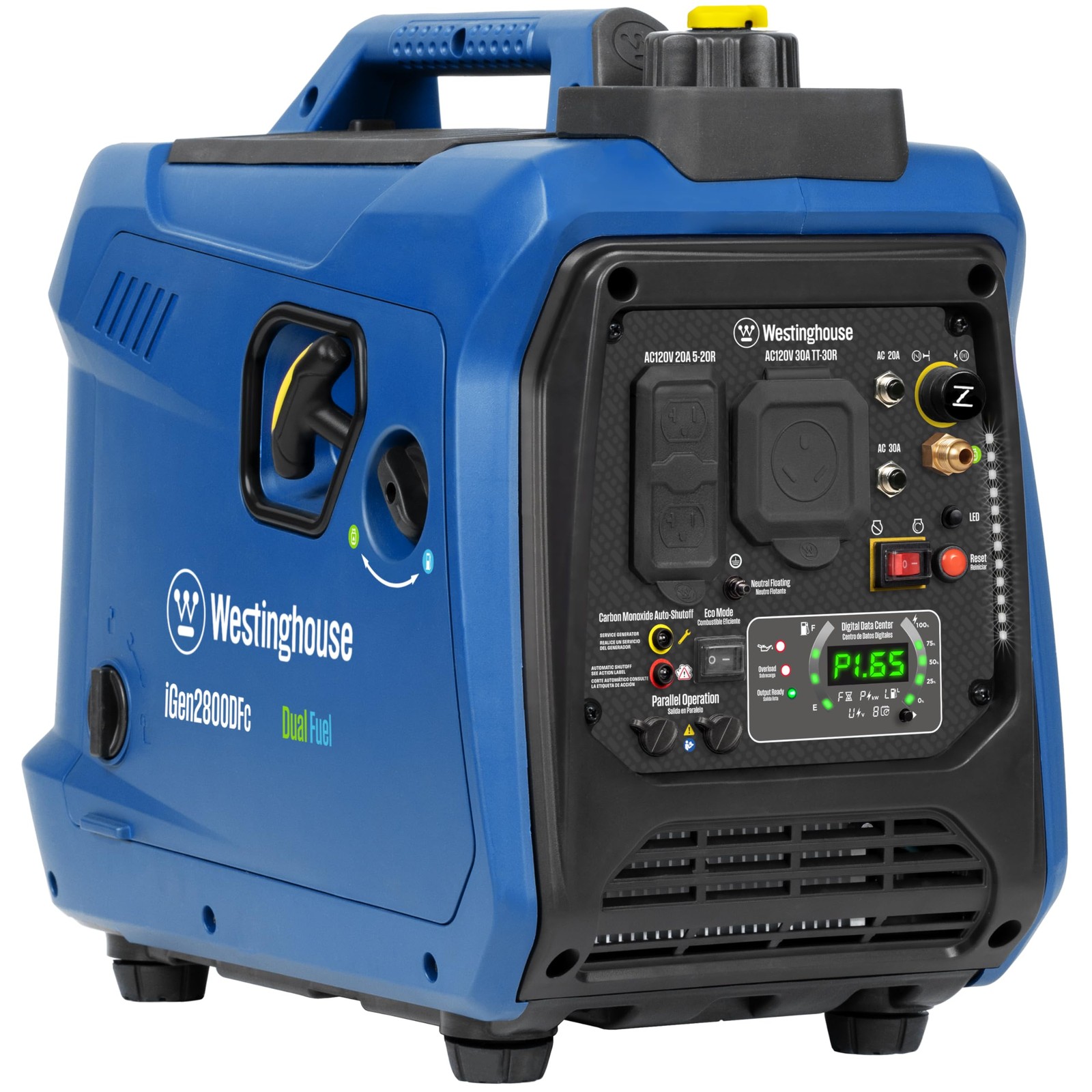 Westinghouse 2800 Peak Watt Super Quiet & Lightweight Dual Fuel Portable