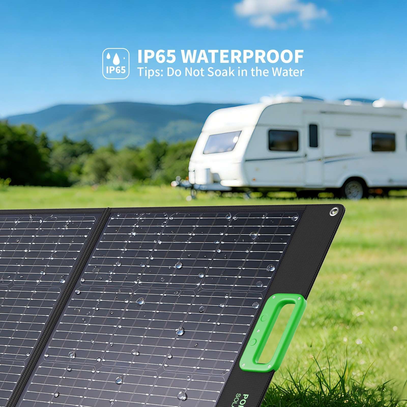 100W Portable Solar Panel for Power Station Generator 20V Foldable Solar Cell