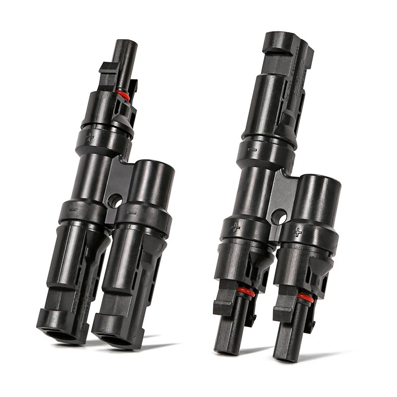 Branch PV Connector 2 In 1 Out T 30A IP67 Male Female For Combiner Box Panel Kit