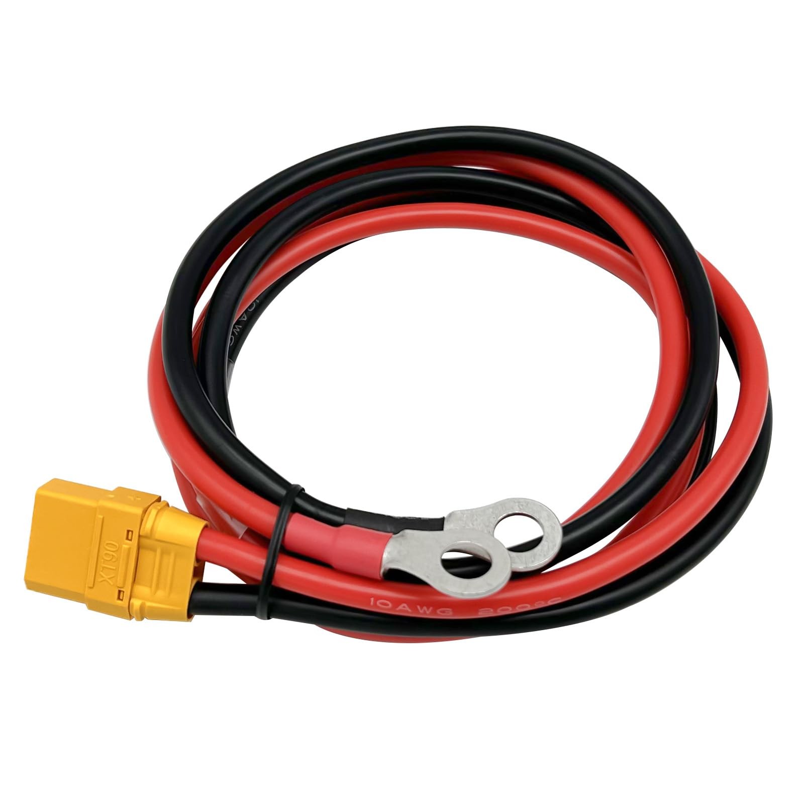 Connector Cable XT90H XT90 Female to O Ring Terminal 1M 10AWG Silicon Wire for