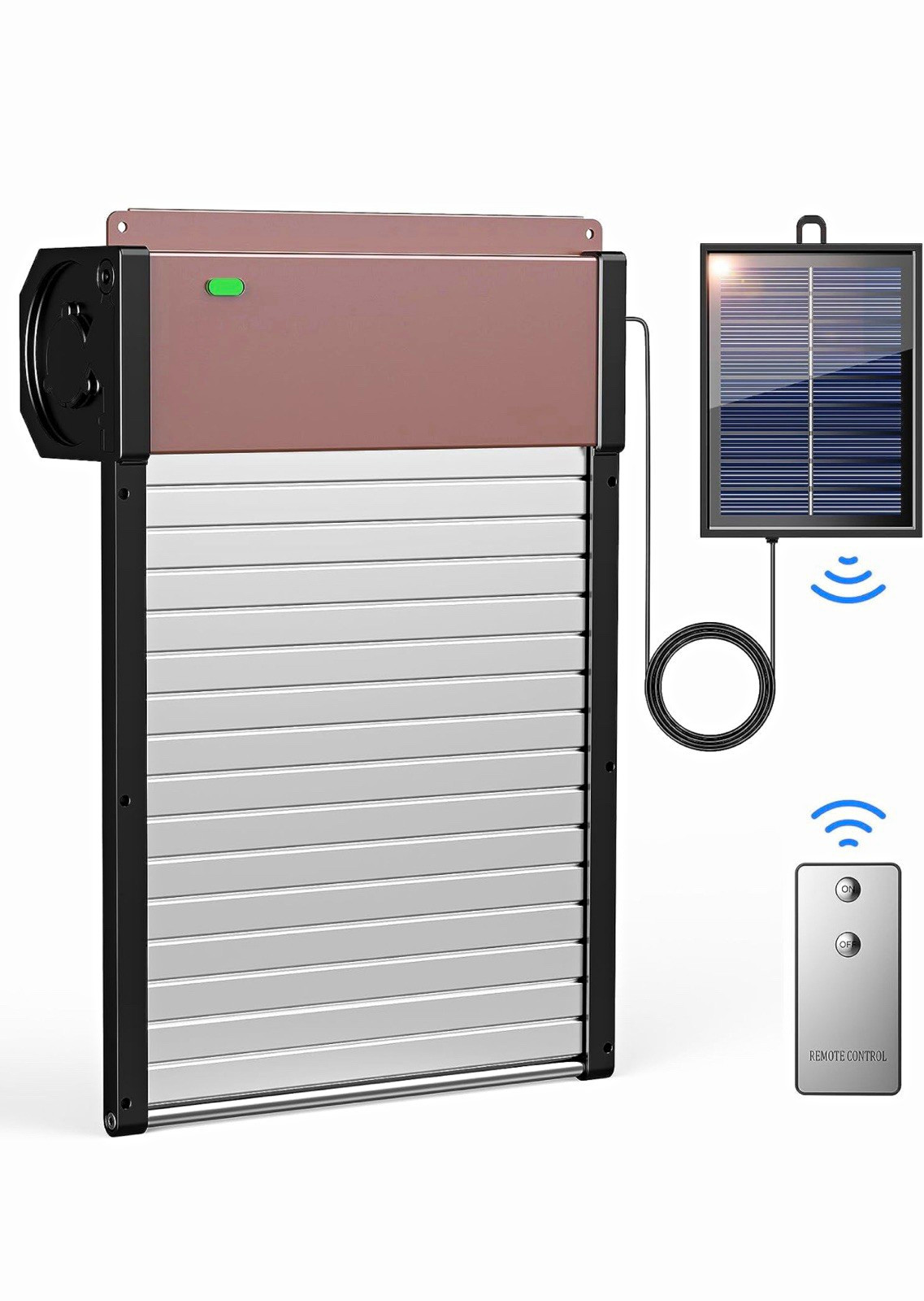 Solar Panel Kit Remote Control 12V DC Off-Grid Poly Weather Resistant Black