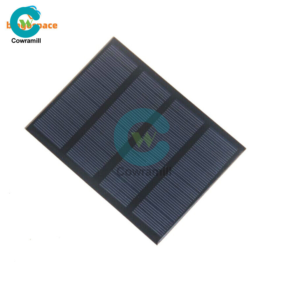 2V/5V/6V/12V Monocrystalline Solar Panel Module For Motor Toys Lawn Lamp New