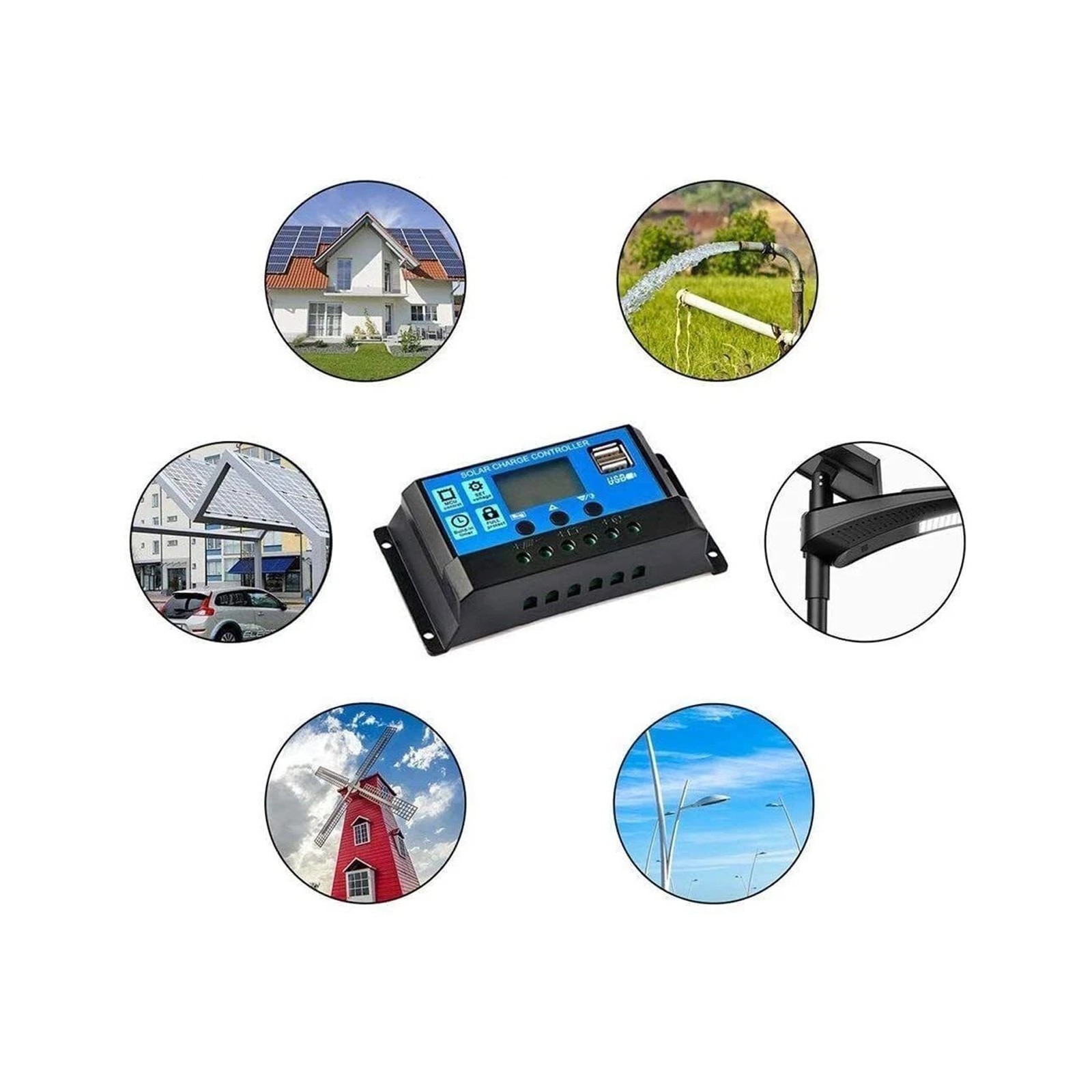 200W Solar Panel N-Type Mono&20A Controler Kit 18V RV Camper Boat Battery System