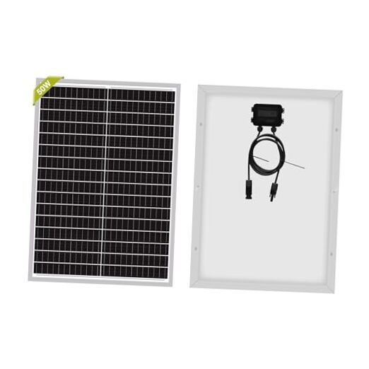 50W Mono Solar Panel 50 Watt Monocrystalline Module with 3ft 50W Single Panel