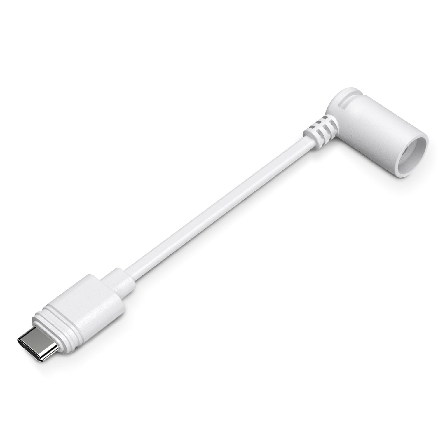 White Ring Barrel Plug to USB-C Adapter – Compatible with 1st Gen Solar Panel, S