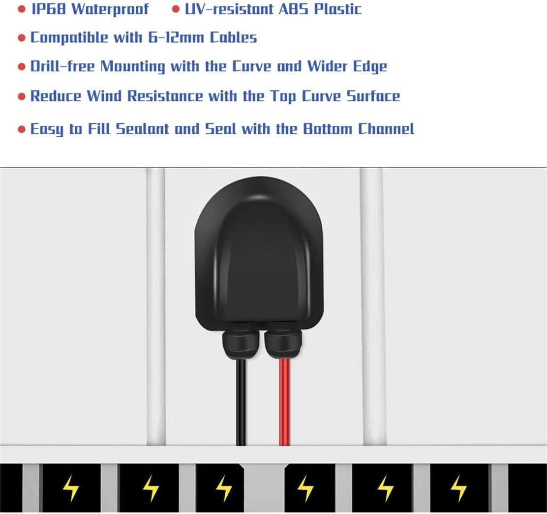 ABS Plastic Waterproof Solar Cable Entry Gland – Perfect for Caravans & Boats