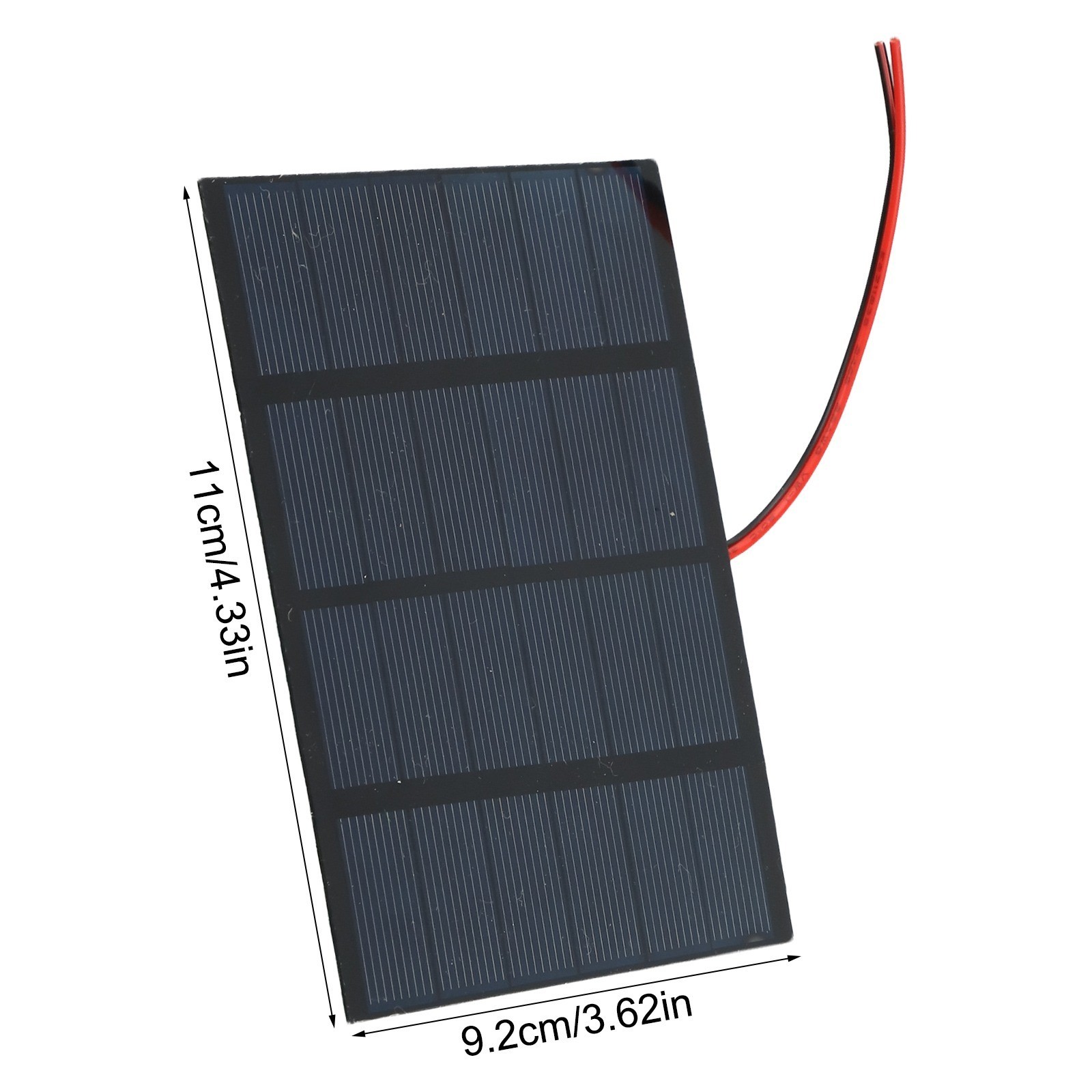 1.5W Polycrystalline Solar Panel 6V with Wire for Outdoor Indoor Lighting