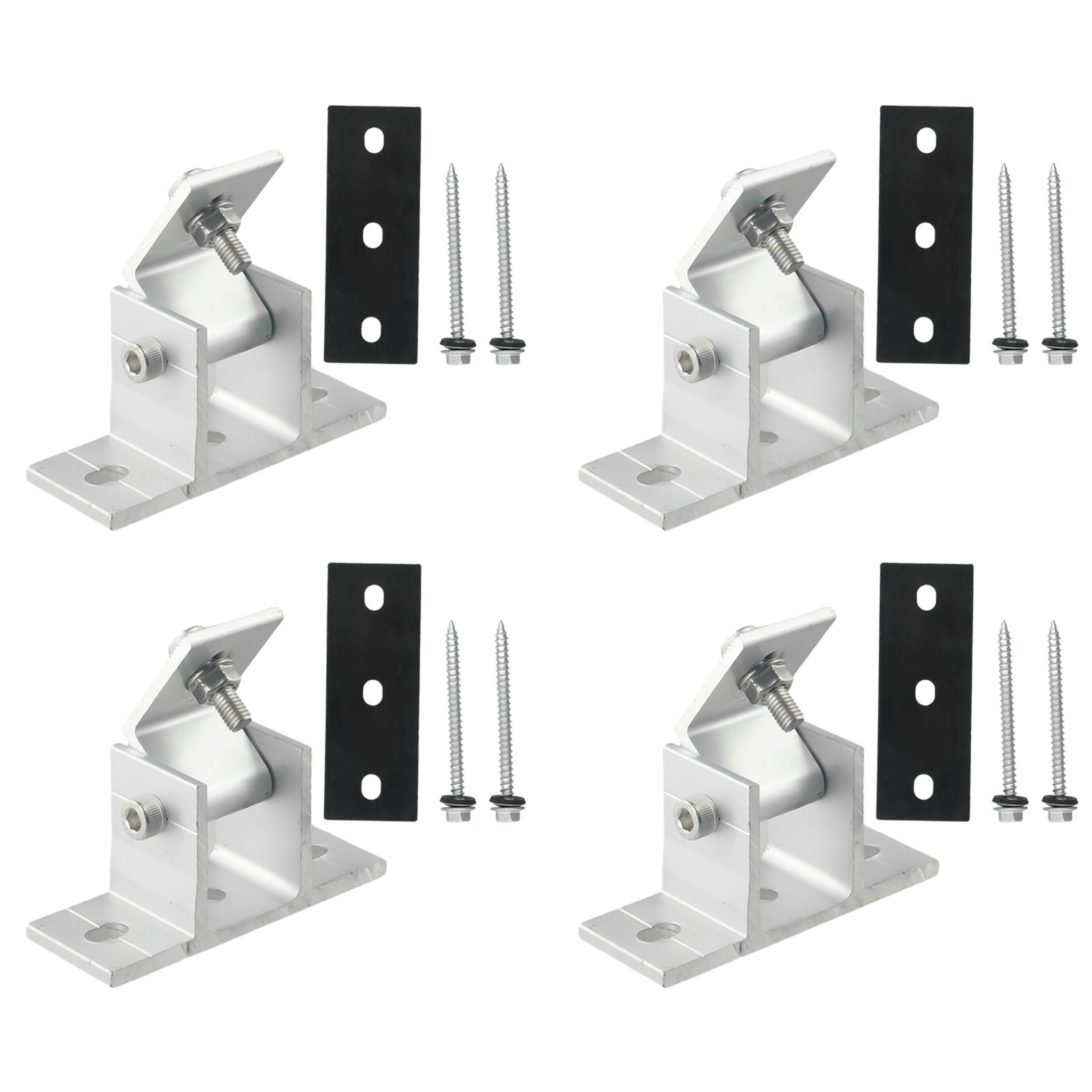 Solar Panel Foot Mount Adjustable Flexible Photovoltaic Bracket Rubber Pads