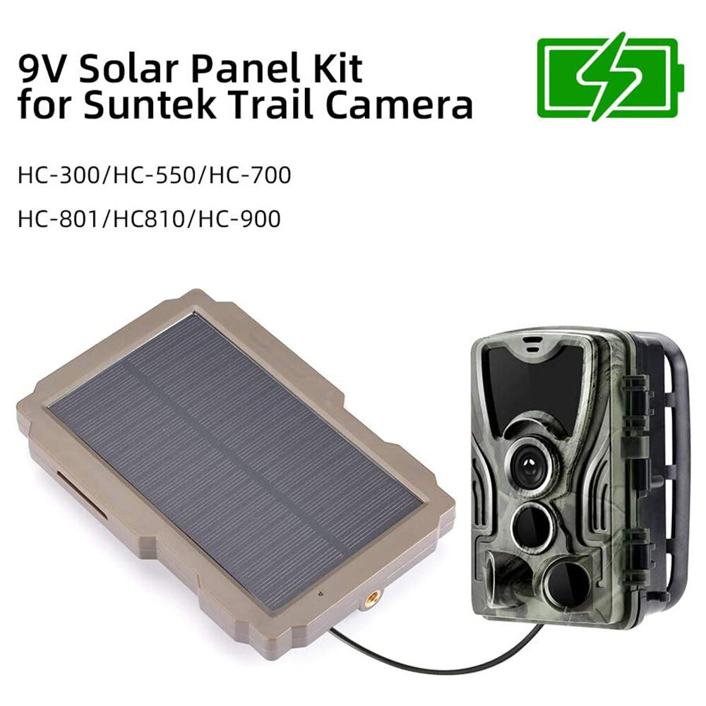 3000mAh 6V-12V Solar Panel Kit Rechargeable For Hunting Camera Trail Camera H9K7
