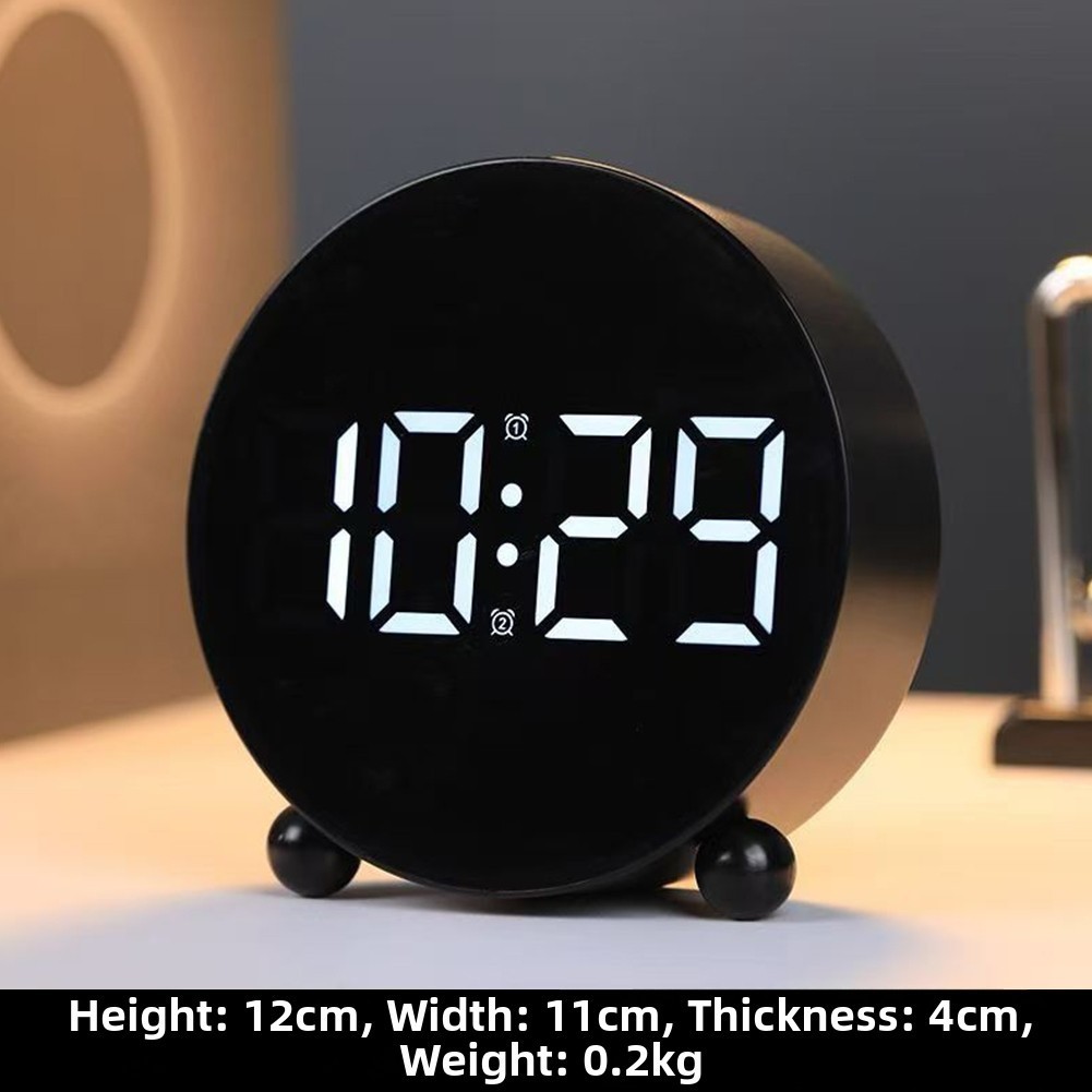 Dual Alarm LED Digital Clock Large LED Display Bold Digits For Easy Reading