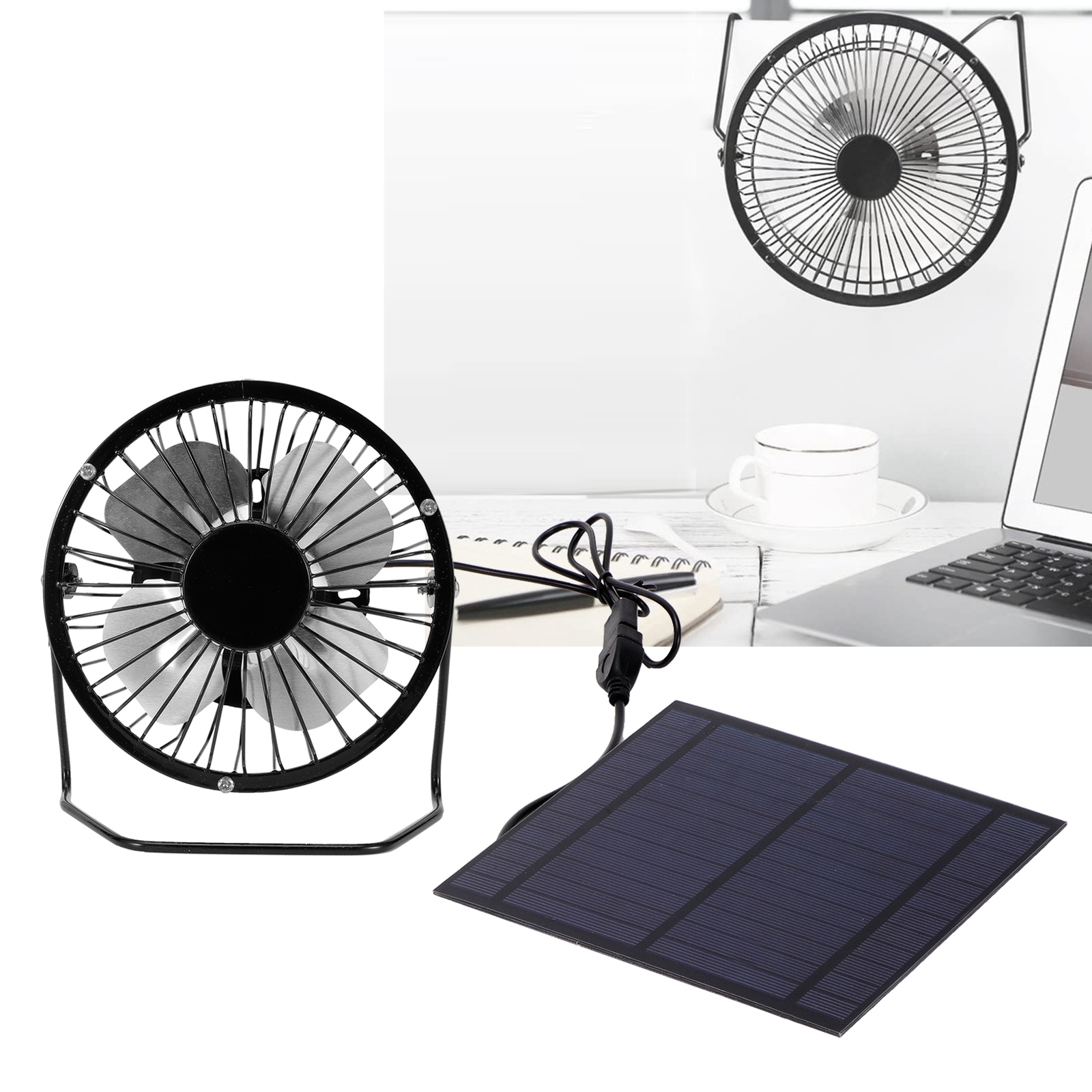 5W Mini Solar Panel With Cooling Fan Photovoltaic Solar Panel Set For Greenhouse