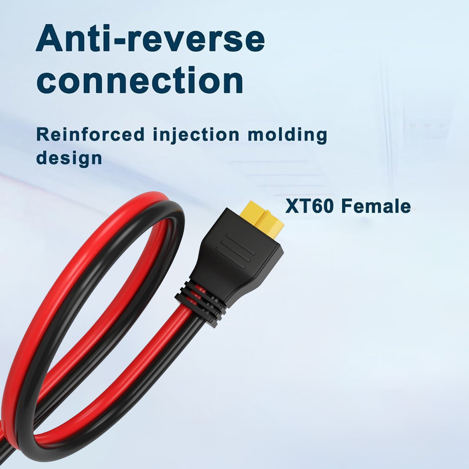 XT60 Female to M8 O Ring Eyelet Terminal Plug Connector Cable 10AWG Charger