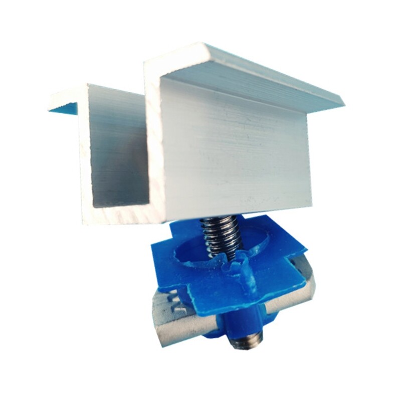 10 Pieces Solar Panel Clamps Bracket Wide Photovoltaic Mounting Bracket