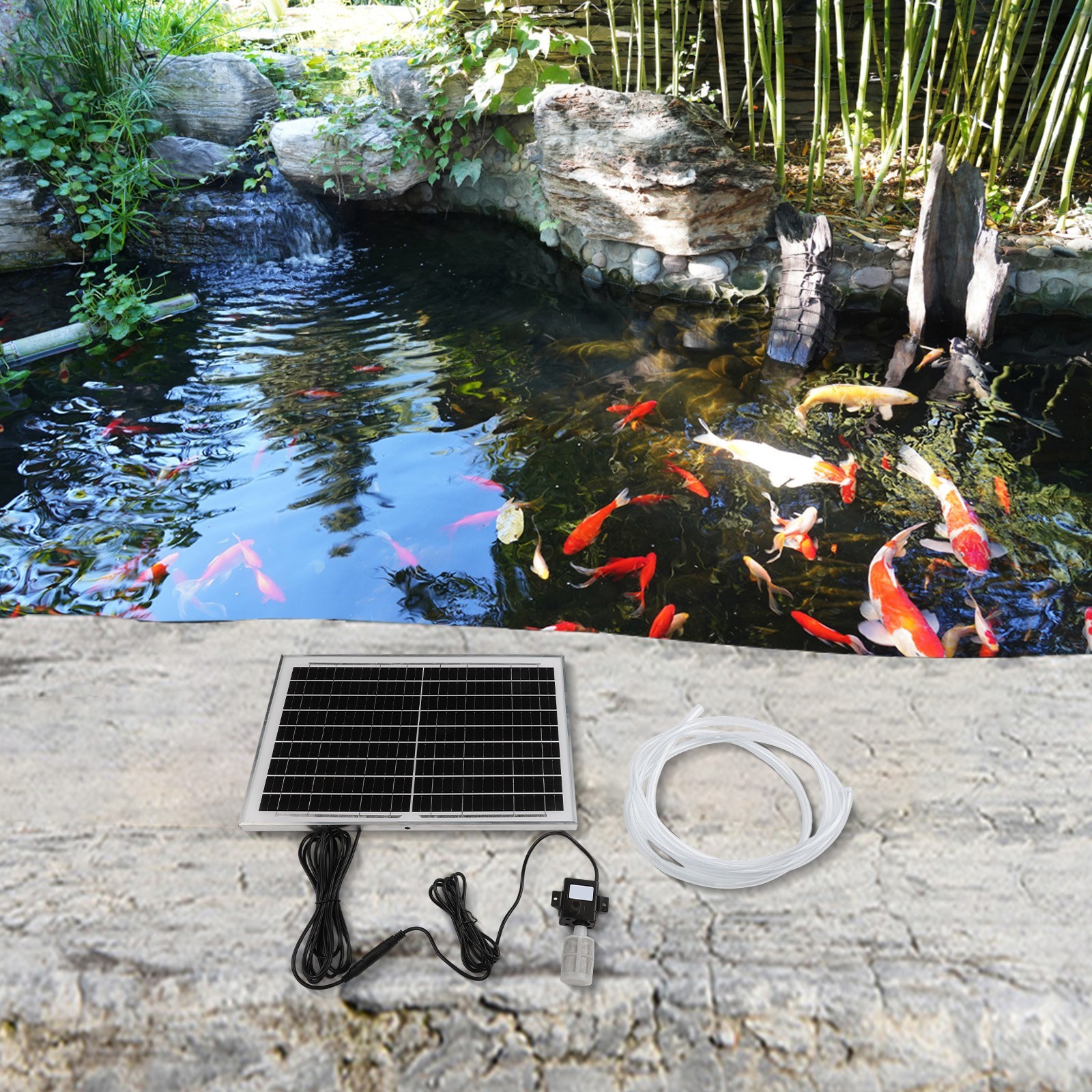 Submersible 10W Solar Pump with Filter for Outdoor Aquariums and Ponds
