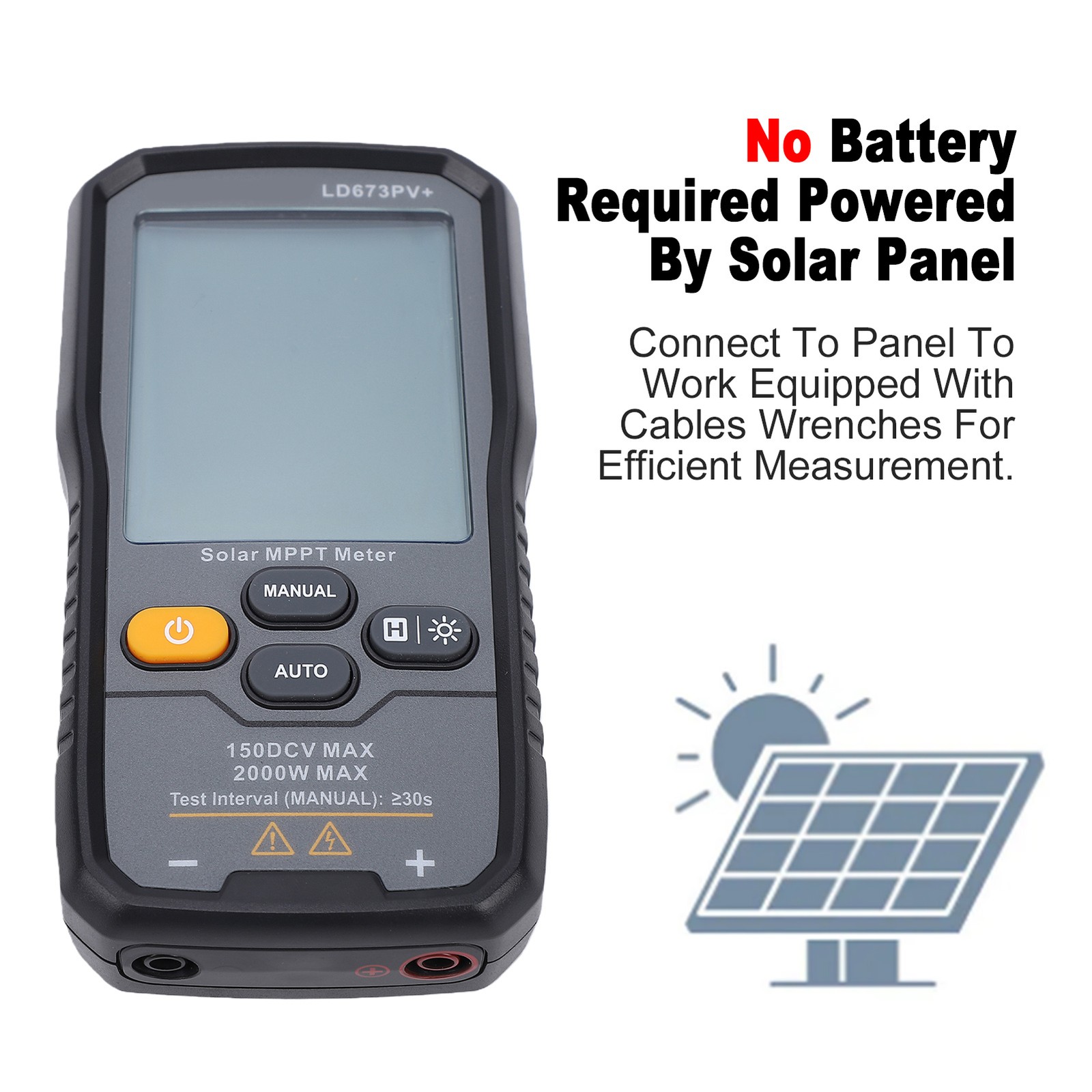2000W Solar Panel Power Meter For Efficient Photovoltaic Panel Testing