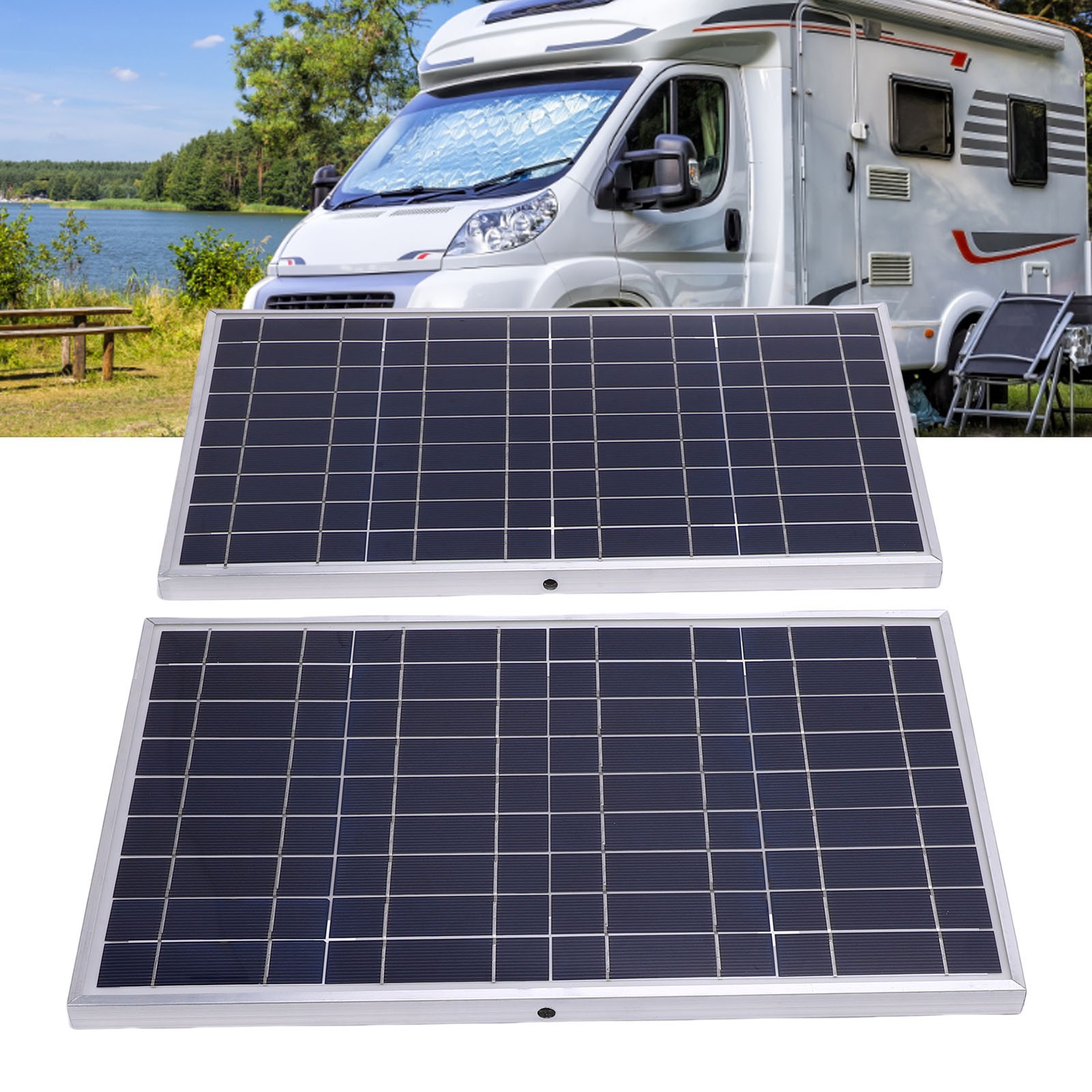 200W Solar Panel Kit With Charger Controller For Off Grid Applications RV Travel