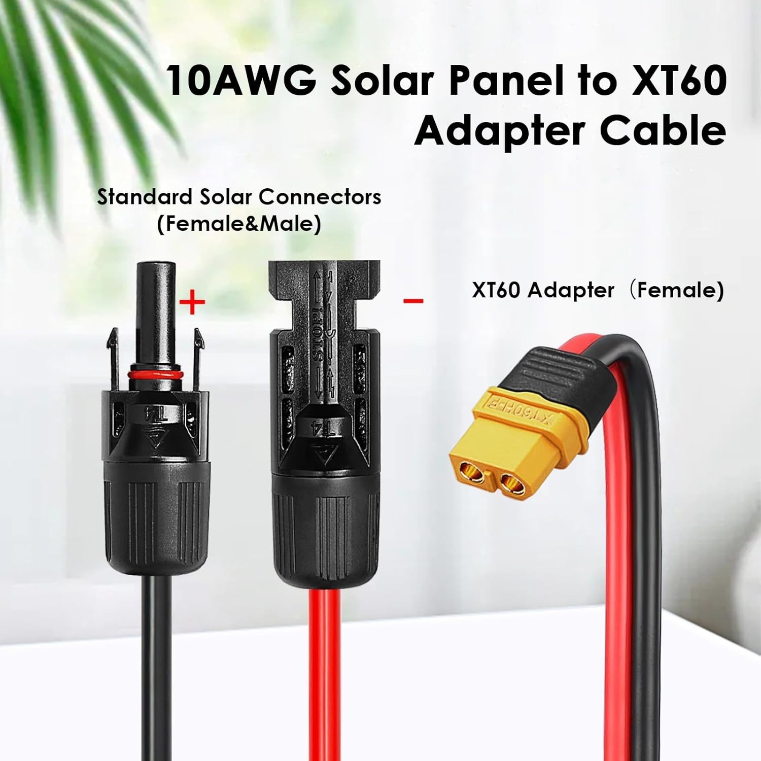 Efficient XT60 Adapter Cable for Solar Panel