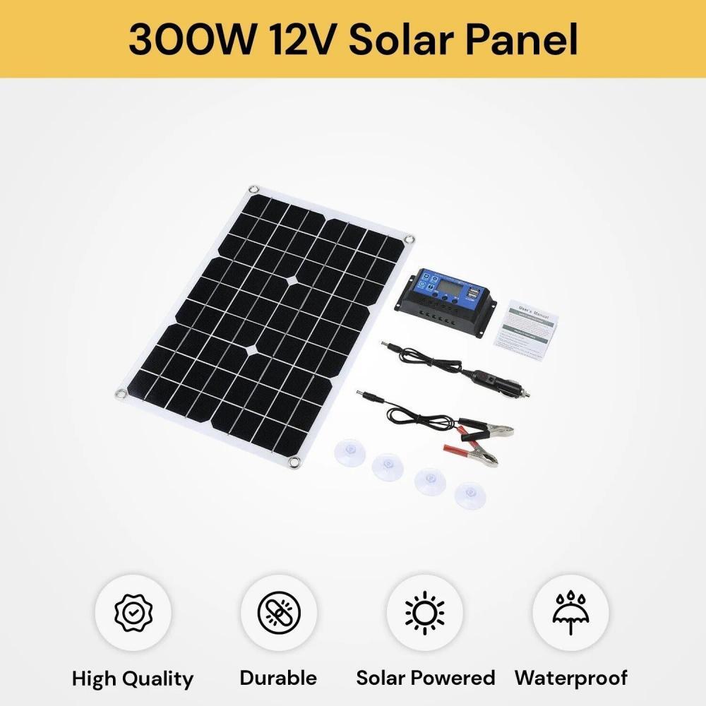 Lightweight 150W 300W Solar System Panel Kits 30A PWM MPPT Charge Controller