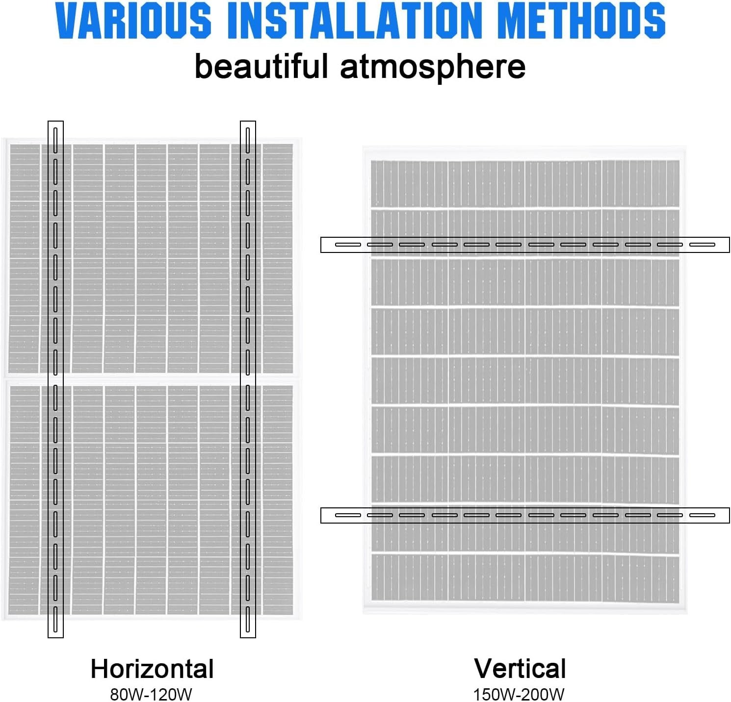 Universal Adjustable Solar Mount Brackets for Secure Panel Installation – 2 Sets