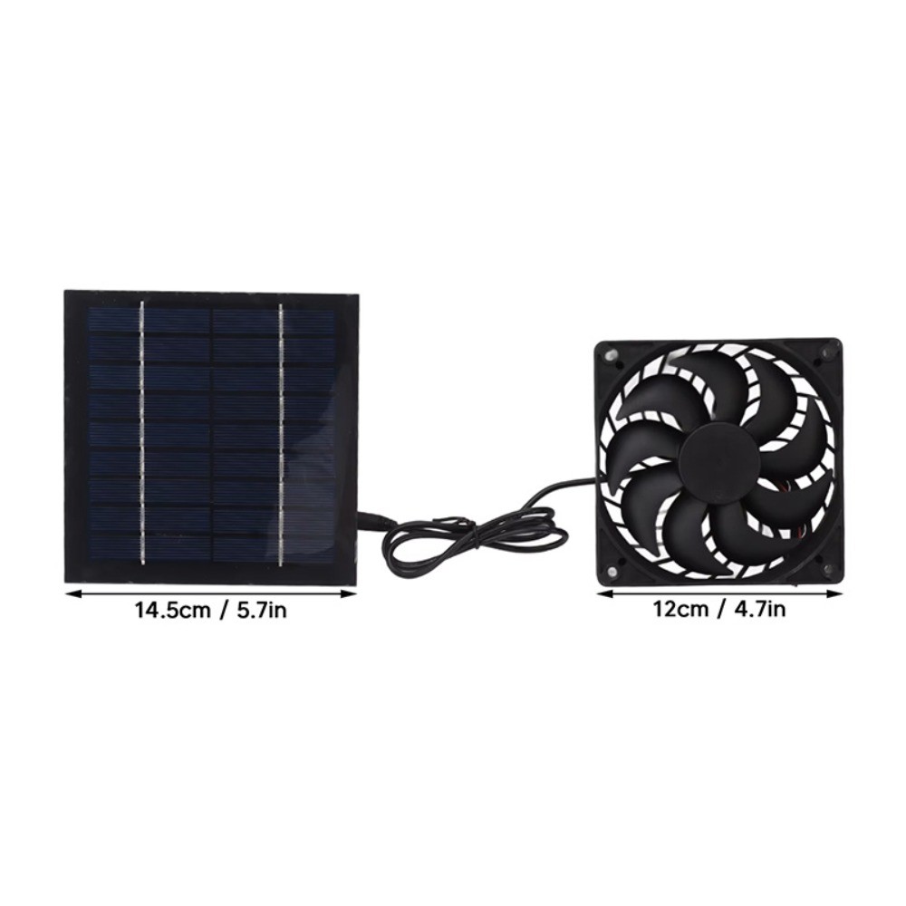 6/4/2/1 solar powered fan,suitable for chicken coop cages