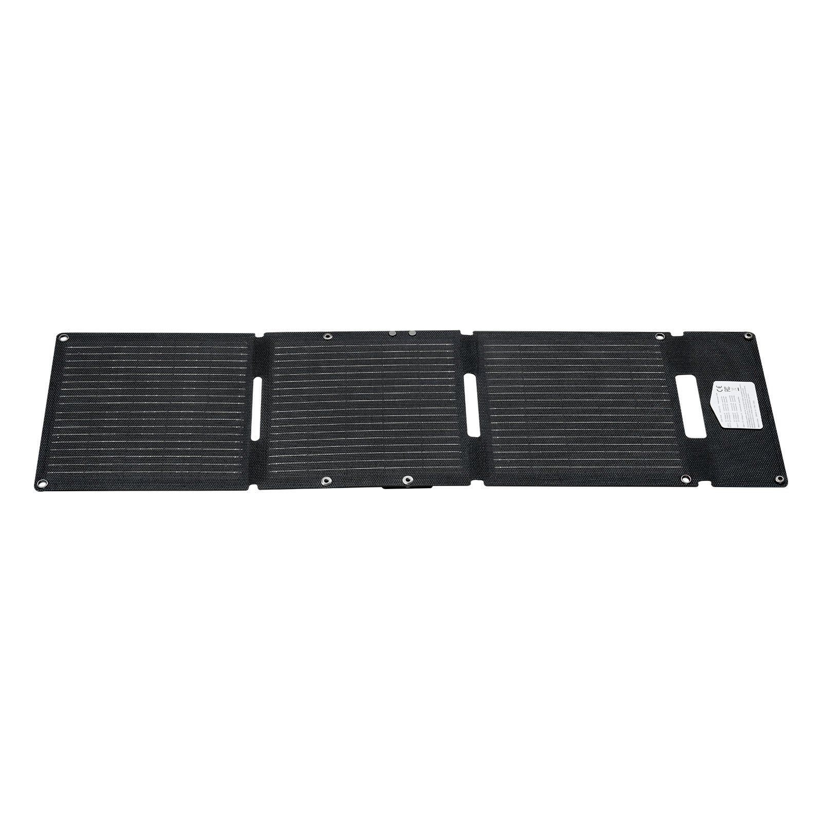30W Foldable Solar Panel: 16BB N-Type, 24% Eff, USB-A/QC3.0/Type-C for Camping