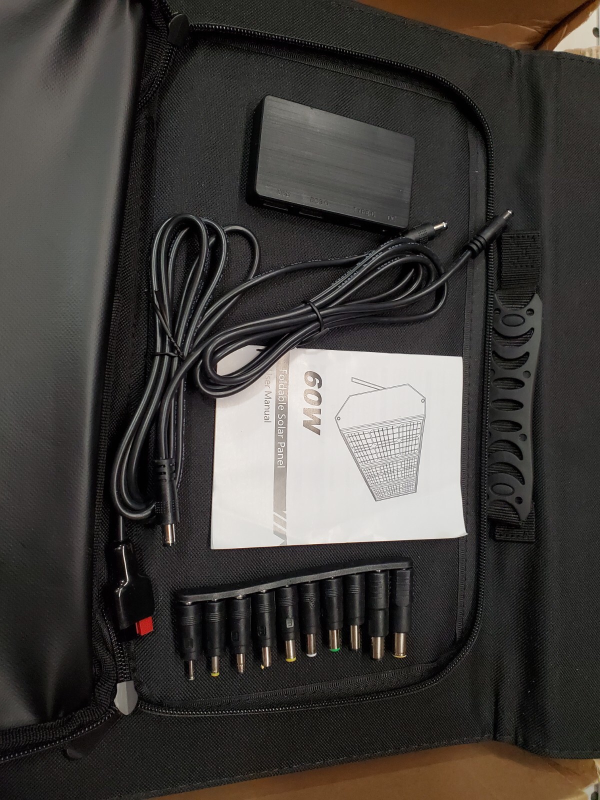 60W Solar Panel Portable Power Station, Foldable Solar Panel