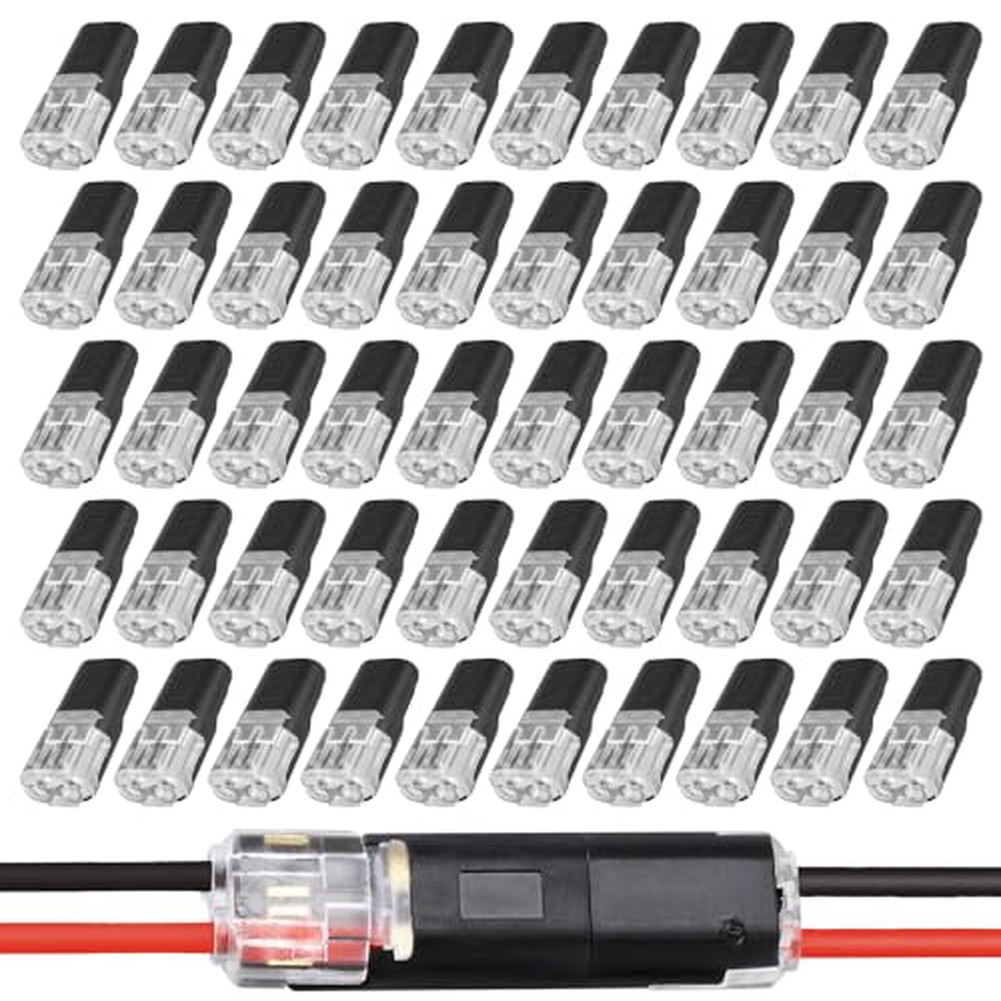 Flame Retardant Double Wire Plug-in Connector for LED Strips and Appliances