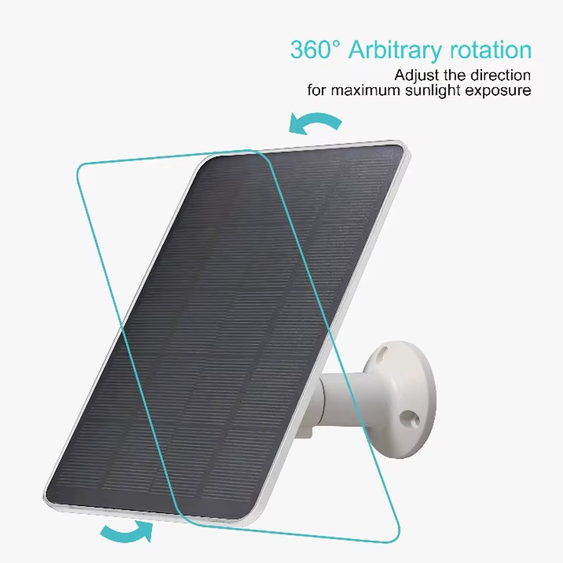 Solar Panel 10W 5V Charging Panel Doorbell Surveillance Type-C Output 10W