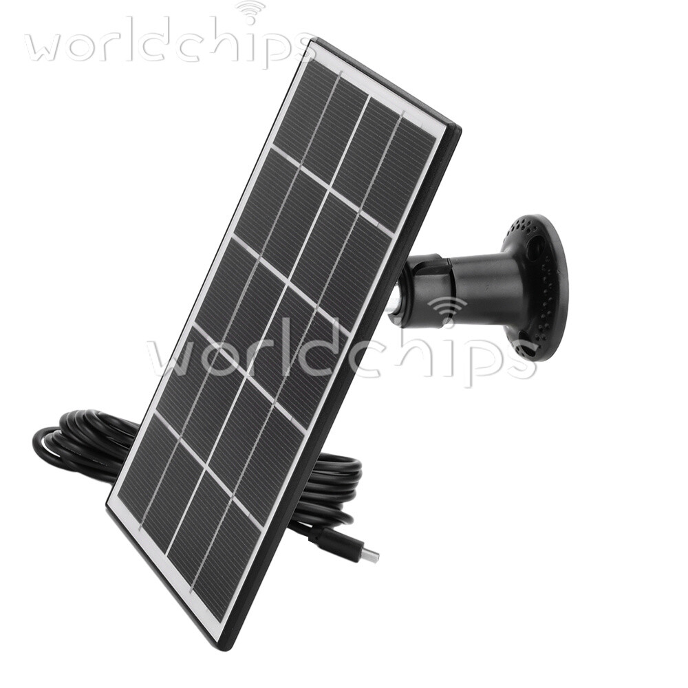 8W 5V Microcrystal Solar Panel + Mounting Bracket For Security Camera Water Pump