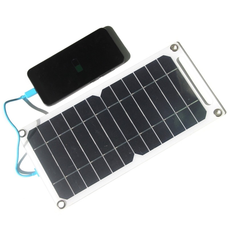 10W 5V Cellphone Solar Charger Panel Outdoor Camping Portable Mobile Power