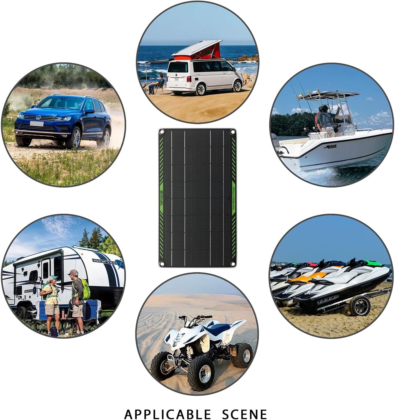 High-Efficiency 10W Solar Panel Battery Charger – Waterproof for All Vehicles