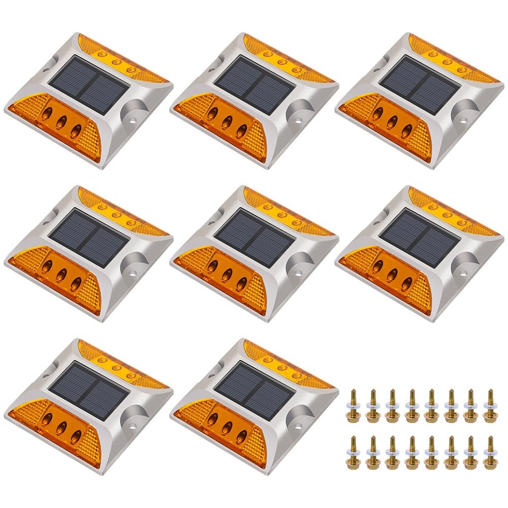 Solar Raised Pavement Marker High Brightness IP68 Waterproof Solar Powered Re…