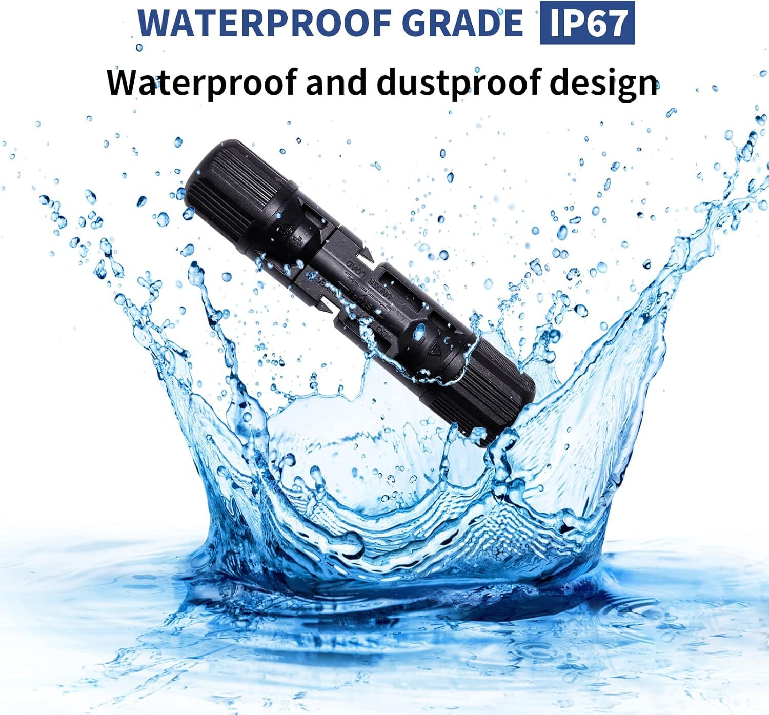 12 PCS Solar Connectors with Spanners Solar Panel Cable Connectors 6 Pair