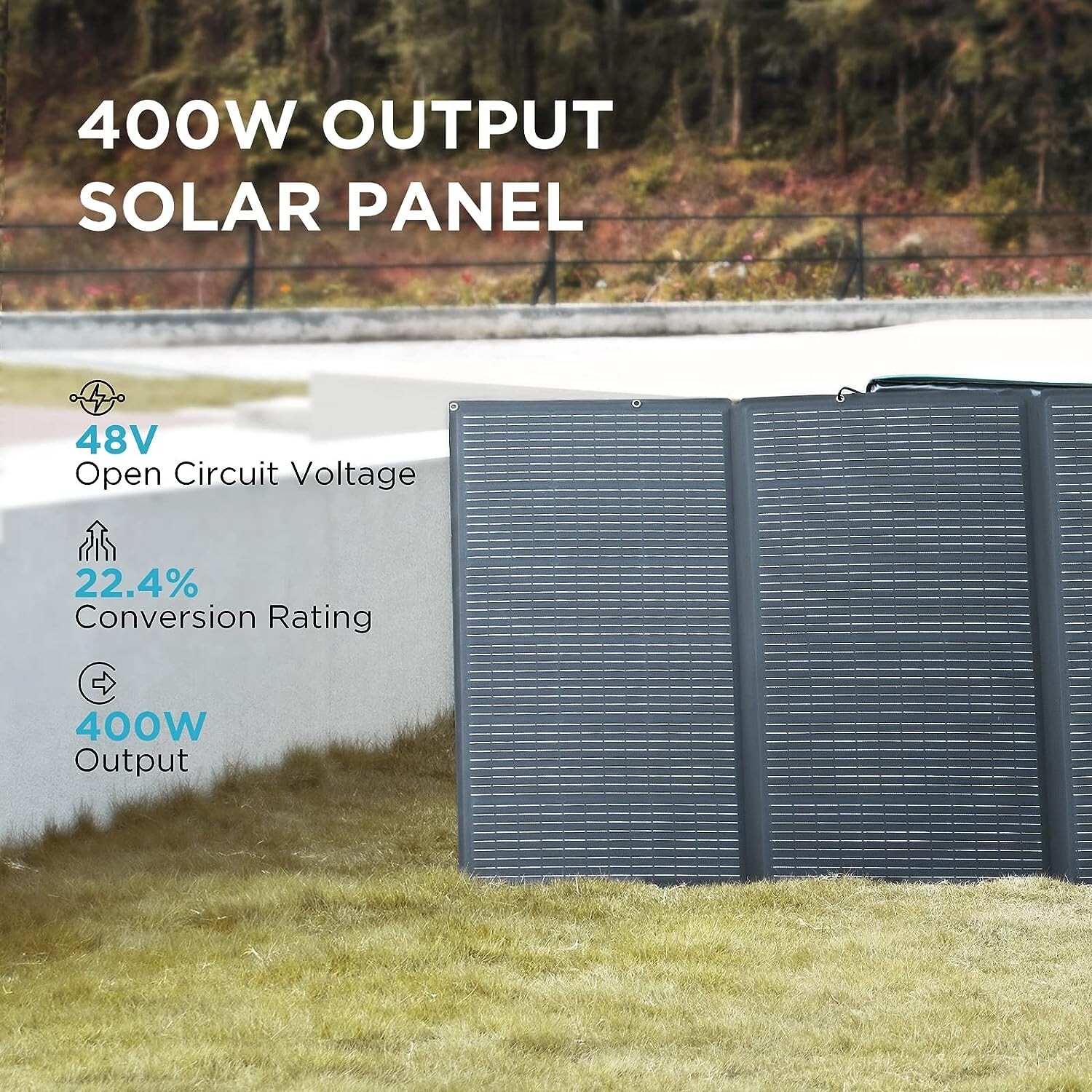 EcoFlow 400W Portable Solar Panel Foldable Solar Modules for Camping Used
