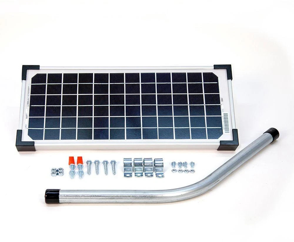 Mighty Mule FM123 Solar Panel Kit (10 Watt Gate Opener Accessory) NEW