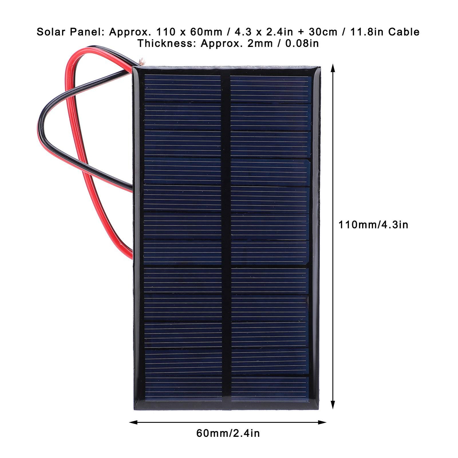 3Pcs Mini Solar Panel DC 6V Polysilicon Solar Cell Charger Module Solar DIY S…
