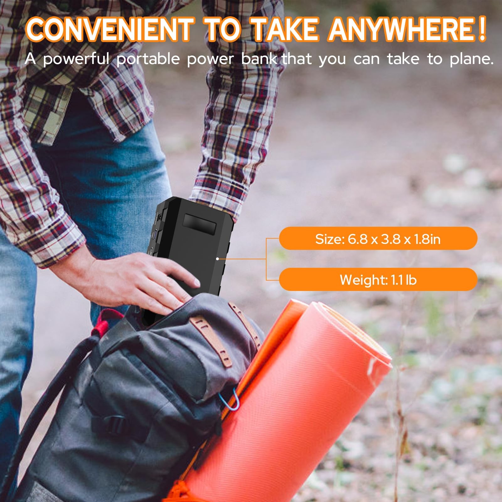 88Wh Portable Power Station 24000mAh Camping Solar Generator(Solar Panel Not …