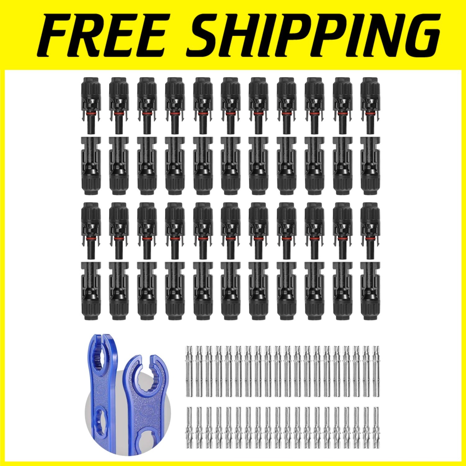Spanners Included 22Pairs Solar Cable Connectors