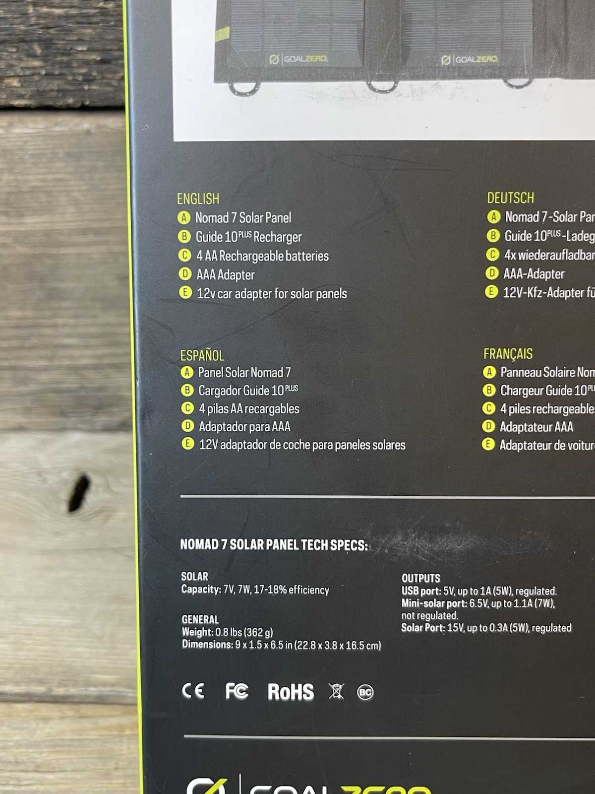 Goal Zero Guide 10, Plus Solar Charging Kit Recharger $ Solar Panel
