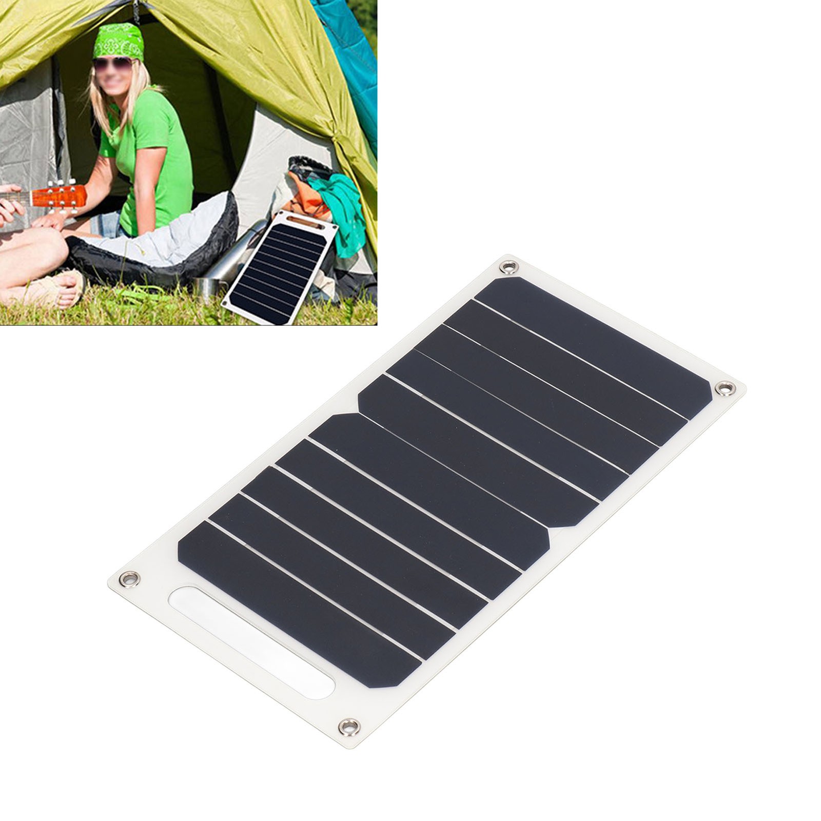 Solar Panel 6W 5V Portable Multifunctional Cell Phone Solar Panel Charger For