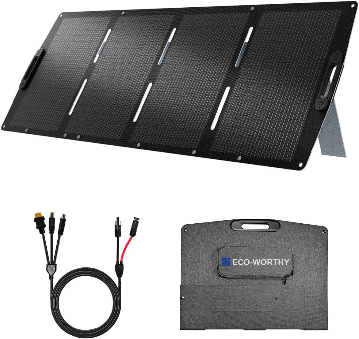 200W Portable Solar Panel for Power Stations,Ip65 Waterproof & Lightweight with