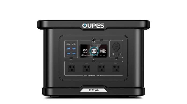 OUPES 2232Wh 2400W Exodus 2400 Portable Power Station Solar Generator Outdoor RV