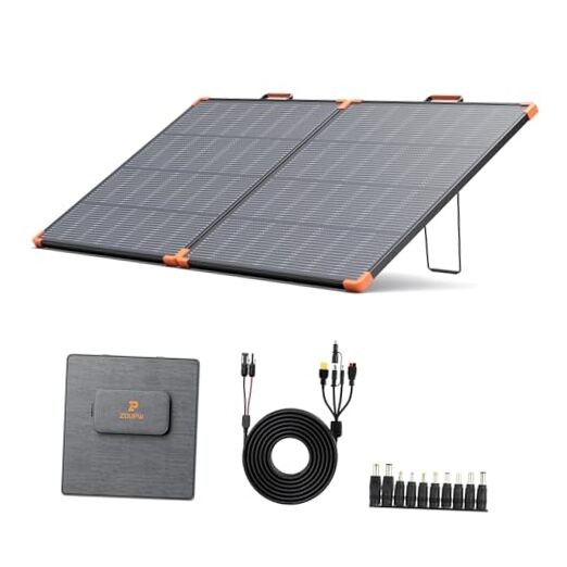 Portable Solar Panel N-Type 16BB,25% High Efficiency Foldable Solar 180W