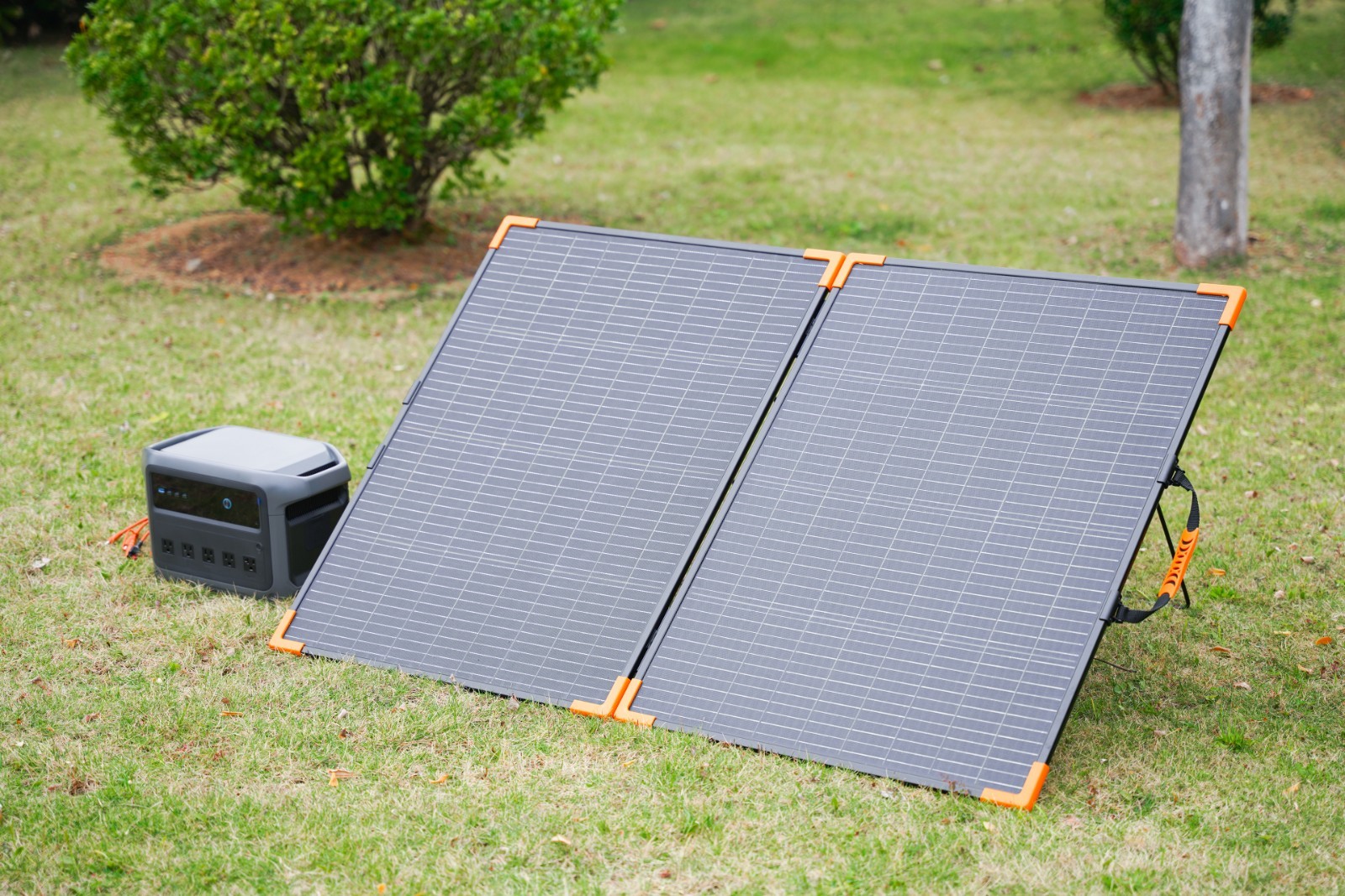 MHPOWOS 200W 100W Portable Solar Panel Monocrystalline 7-in-1 Cable Camping RV