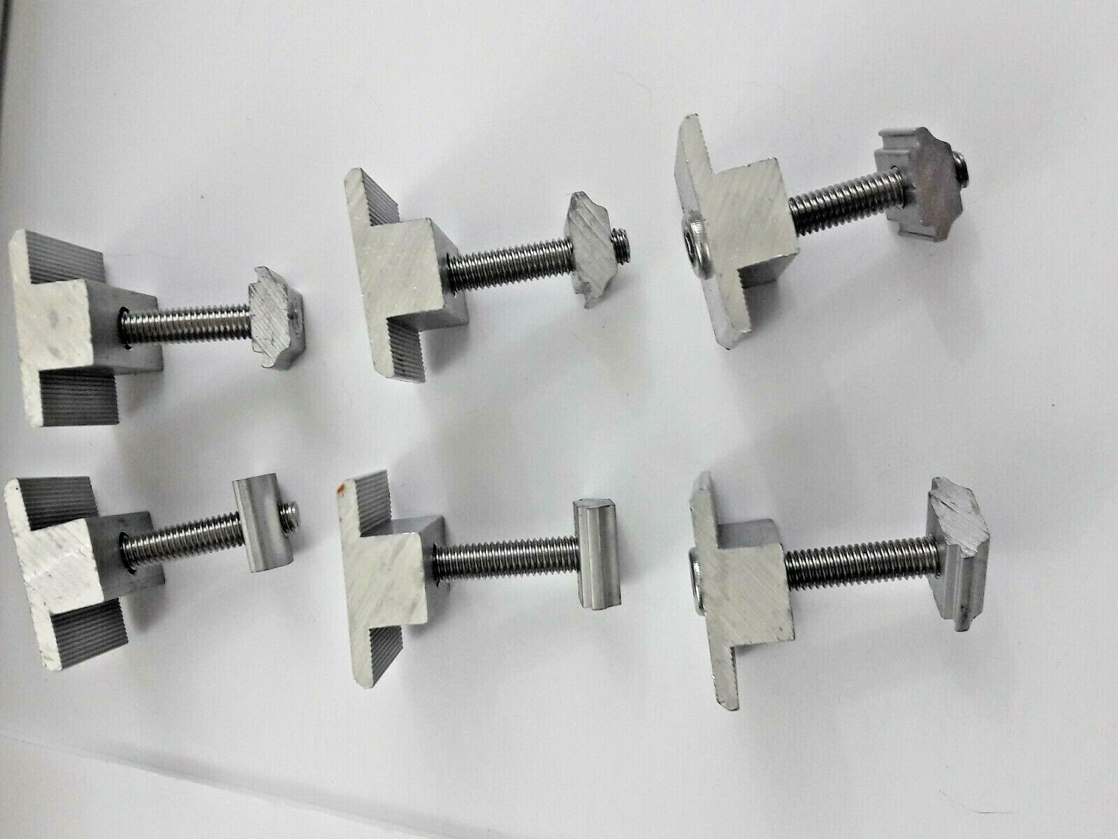 Solar Rail kit for mounting 4 panels with clamps and L brackets