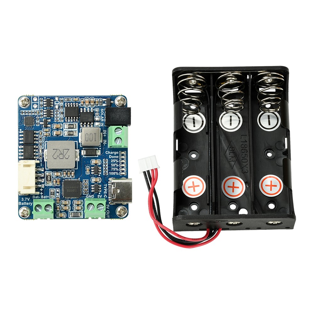 6-24V Solar Panel Power Management Module 5V 3A Supports MPPT, PD QC FCP SFCP
