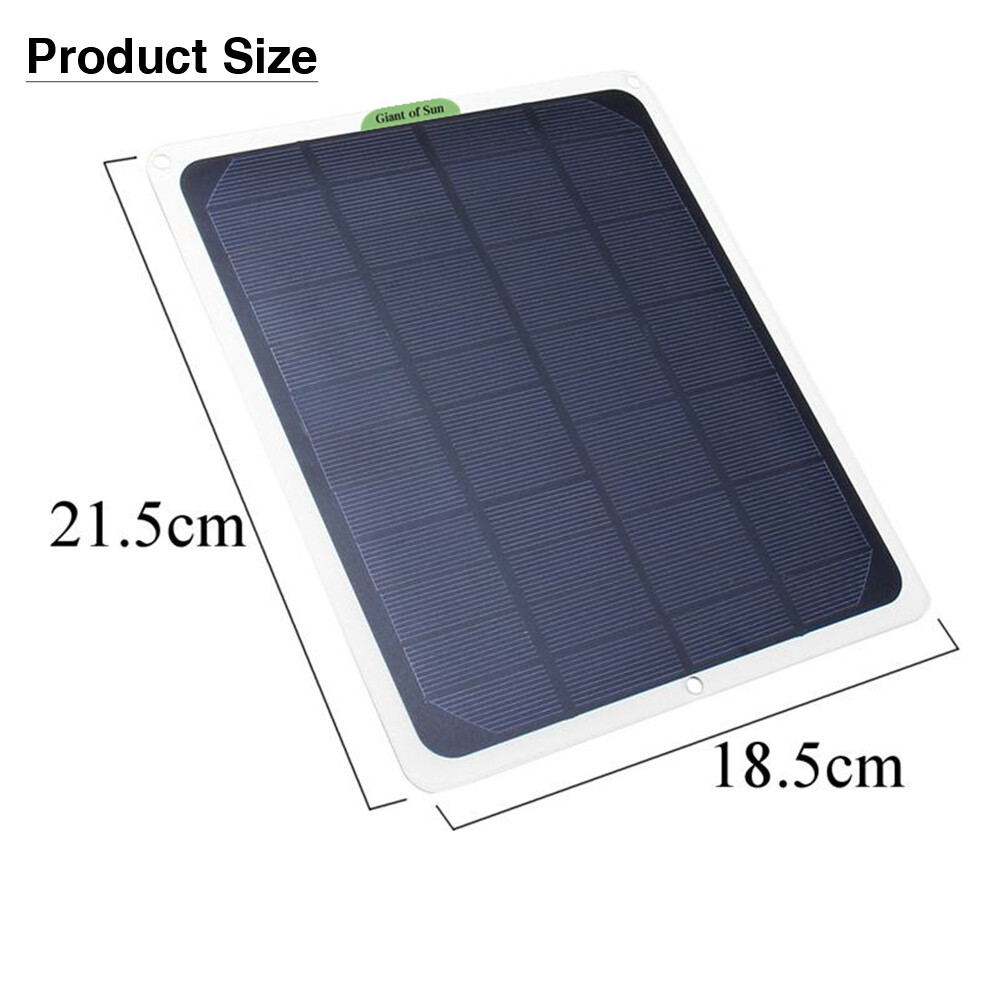 20W Solar Panel Trickle Battery Charger Outdoor Power Supply for Car Boat RV