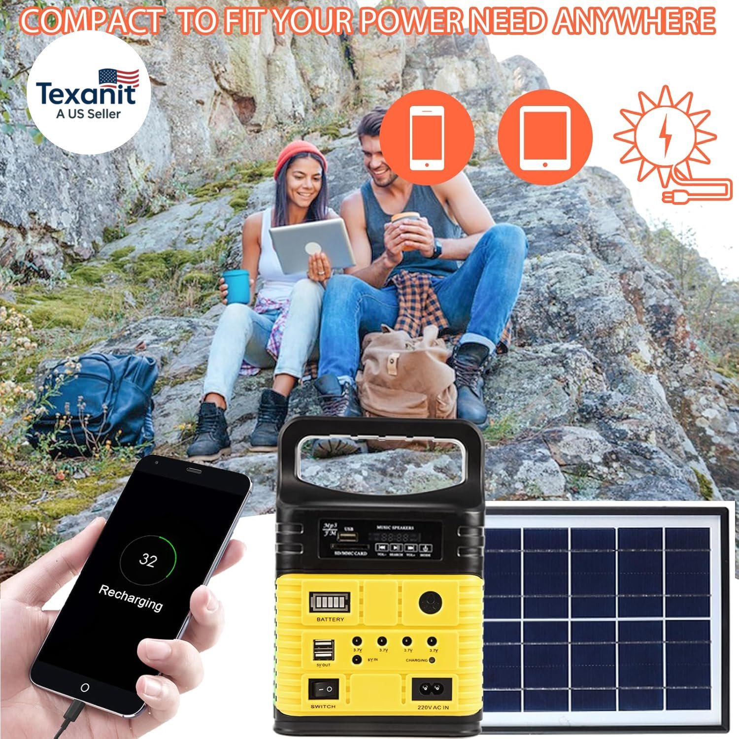 Solar Generator – Portable Power Station for Emergency Power Supply,Portable Gen
